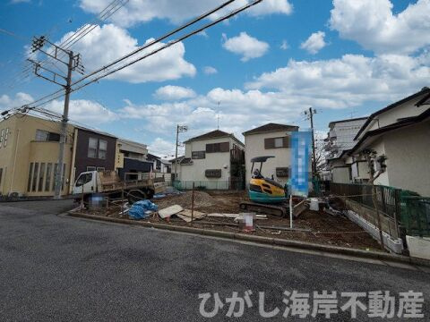 茅ヶ崎市萩園　売地　全２区画の外観|12月20日撮影　造成工事中　現地外観