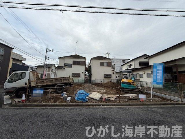 茅ヶ崎市萩園　売地　全２区画の外観|12月20日撮影　造成工事中　現地外観