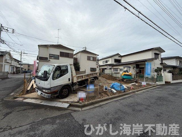 茅ヶ崎市萩園　売地　全２区画の外観|12月20日撮影　造成工事中　現地外観