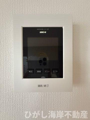 茅ヶ崎市今宿　新築戸建　全4棟　のセキュリティ|TVモニター付きインターフォン