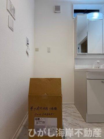 茅ヶ崎市今宿　新築戸建　全4棟　のランドリースペース|12月20日撮影　洗濯機置場