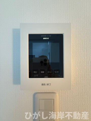 茅ヶ崎市今宿　新築戸建　全4棟　のセキュリティ|TVモニター付きインターフォン