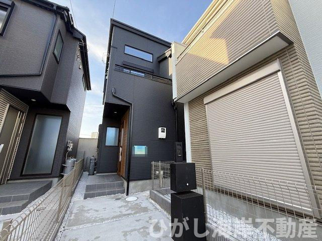 茅ヶ崎市今宿　新築戸建　全4棟　の前面道路含む現地写真|現地外観