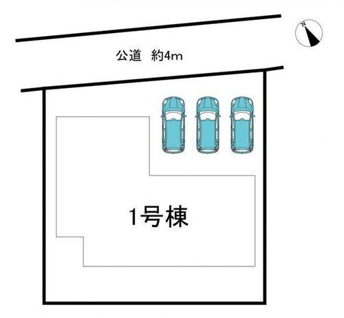知多市南巽が丘1丁目　全1棟　1号棟の区画図|全1区画分譲地♪