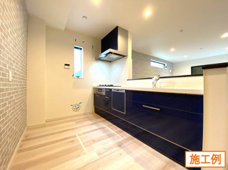 【内観：施工例】 | 横浜市戸塚区舞岡町　全1棟 | 同施工会社施工例（キッチン）