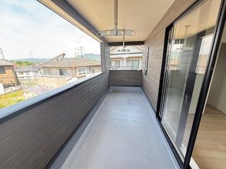 【バルコニー】 | 東広島市西条町寺家（寺家駅）全6区画　NO1【角地】 | 広ものバルコニーは屋根があるので雨の日も安心☆