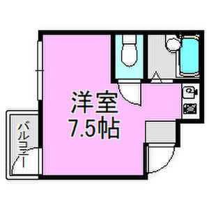 【間取り】 | エスポアール春日Ⅰ | １R