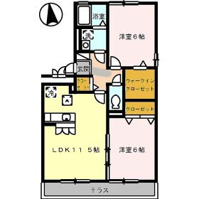 パストラル A棟の間取り