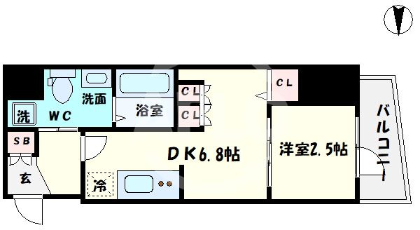 エスグランデ難波サウスの間取り|レジデンス難波南　間取り
