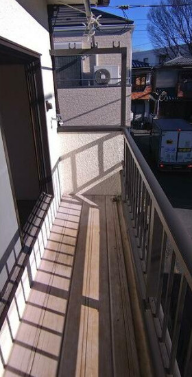 杉並区阿佐谷北１丁目の一戸建てのバルコニー