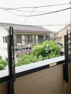 北区志茂４丁目のアパートのバルコニー