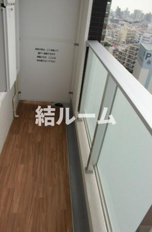 豊島区北大塚２丁目の賃貸マンションのバルコニー