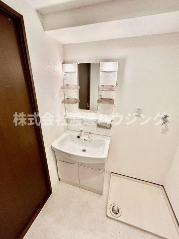 一力グランドマンションの洗面所