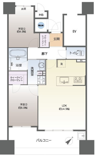【間取り】 | 南福岡オークハウス | 12月にリフォーム完了しています。オール電化なので光熱費が一本化でき節約に大助かりです