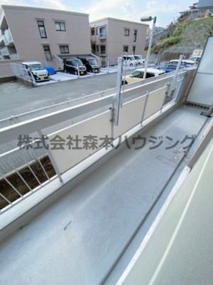 【バルコニー】 | 　清水谷コーポ | 広々としたバルコニーです