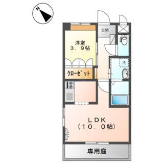 【間取り】 | カレント中央　1LDKH