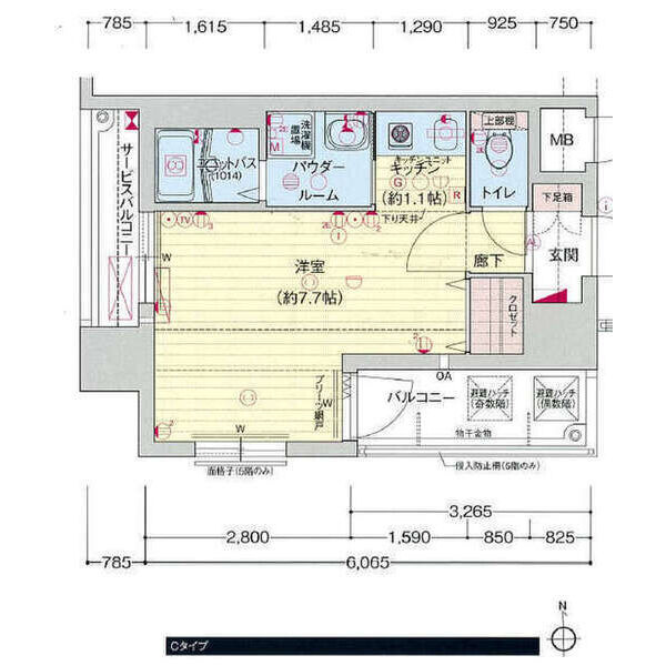 プレサンス名古屋STATIONザ・シティの間取り
