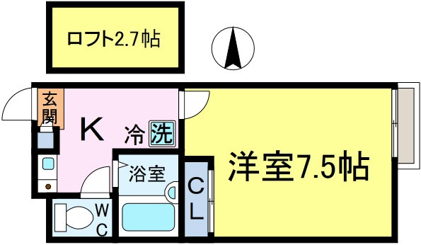 メインシティガーデンベレノスの間取り