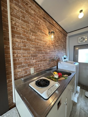 【キッチン】 | カリフォルニアリバー | ゆったり使える広めの一口ガスコンロ