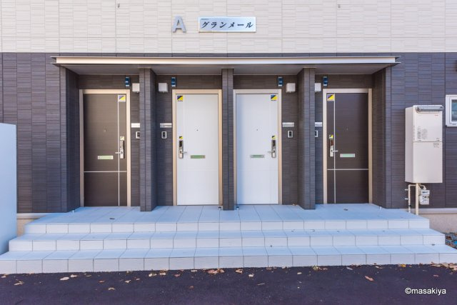 グランメール　A棟のエントランス