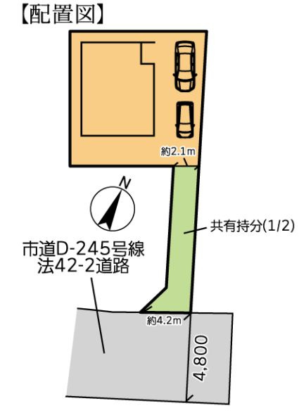 厚木市及川２丁目新築戸建ての区画図|区画図「厚木市及川２丁目新築戸建て」