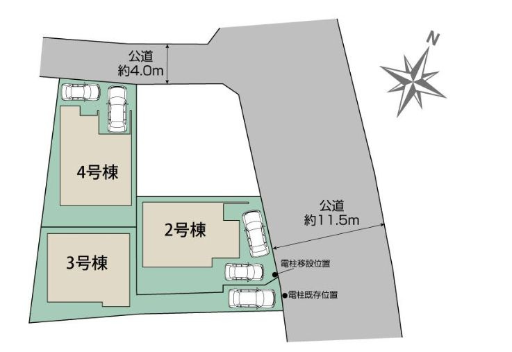 中央区田名新築戸建て　3号棟の区画図|区画図「中央区田名新築戸建て」