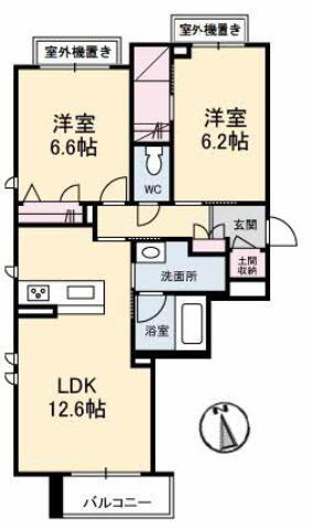 アン フェ ミュールの間取り