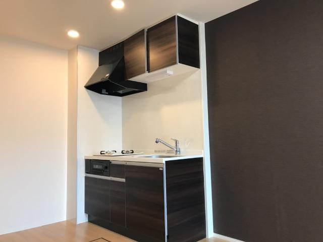 クレセントピアスのキッチン|ガスコンロ付