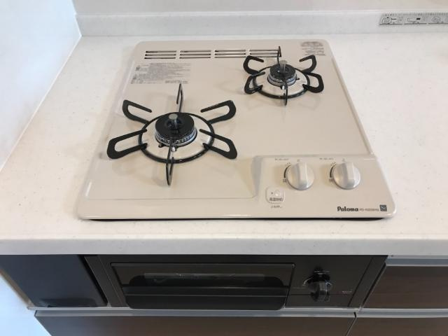 クレセントピアスのキッチン|ガスコンロ