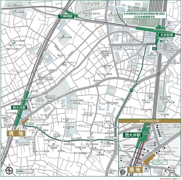 ルフォンプログレ西大井プレミアの地図