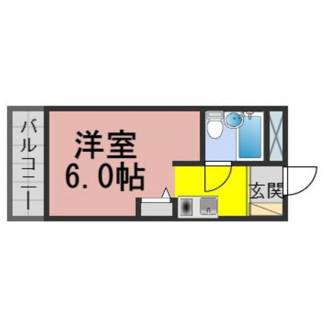 岐阜市浪花町１丁目の賃貸マンションの間取り
