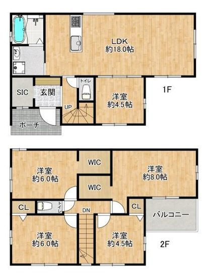【間取り】 | 西区桜が丘西町3丁目　新築戸建