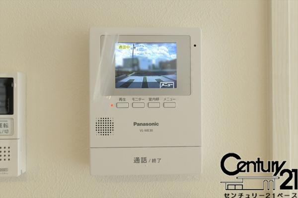 橿原市曲川町３丁目 ５号地 ／新築一戸建の内装|■現地撮影写真■ＴＶモニター付きインターホンで防犯対策もバッチリ！来客も一目でわかり安心です！