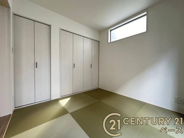 桜井市粟殿 ２号地 ／新築一戸建の和室|■現地撮影写真■ほっこり落ち着ける和室！客間としてもご利用いただけます！■