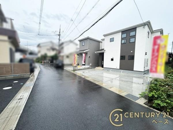 リーブルガーデン粟殿 １号棟 ／新築一戸建の前面道路含む現地写真|■現地撮影写真■落ち着いた雰囲気の閑静な住宅地内です！お気軽にお問い合わせくださいませ！