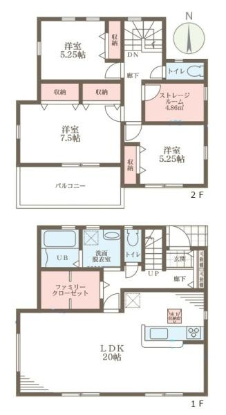 リーブルガーデン粟殿 １号棟 ／新築一戸建の間取り|■令和７年１２月下旬完成予定です■