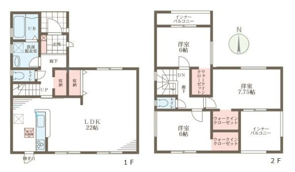 リーブルガーデン南十三 １号棟 ／新築一戸建の間取り|■令和８年２月完成予定です■