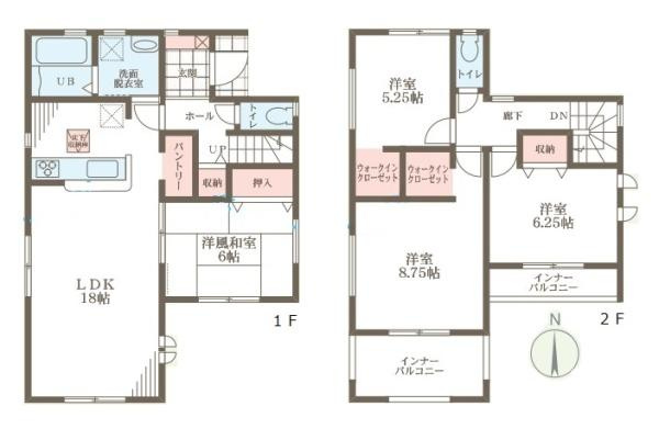 リーブルガーデン南十三 ２号棟 ／新築一戸建の間取り|■令和８年２月完成予定です■