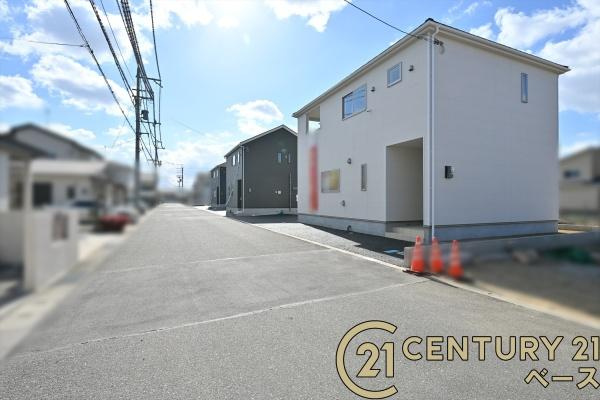クレイドルガーデン下永 １号棟 ／新築一戸建の前面道路含む現地写真|■現地撮影写真■緑豊かな気持ちの良い住環境！