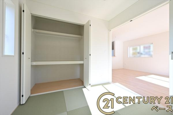 クレイドルガーデン下永 １号棟 ／新築一戸建の収納|■現地撮影写真■和室にも収納スペース完備！