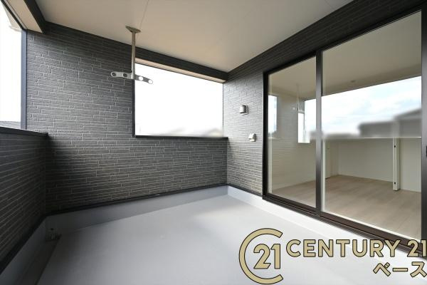 クレイドルガーデン下永 ２号棟 ／新築一戸建のバルコニー|■現地撮影写真■開放感あふれるバルコニー！