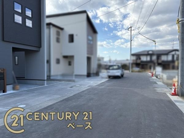 奈良市杏町 ６号棟 ／新築一戸建の前面道路含む現地写真|■現地撮影写真■お気軽にお問い合わせくださいませ！