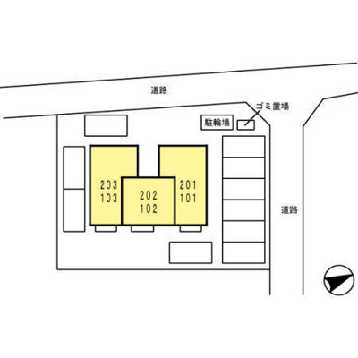 【駐車場】 | ラフィネ新開