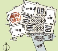 ❤❤南風原町兼城第1-2号棟（全4棟）の区画図|区画図