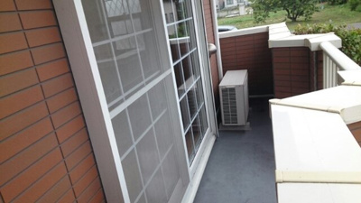 【バルコニー】 | アルバ向島Ａ | バルコニーからの眺めを楽しみながら食事をしませんか