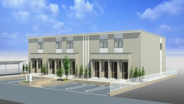 仮）岩倉市S様　賃貸アパート新築工事の外観|完成予想図