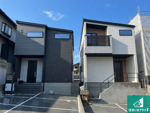 神戸市垂水区本多聞　第3期　新築一戸建ての外観|周辺は落ち着いた街並みの住宅地！子育てがしやすい住環境です！まだ未完成ですが、現地でしかわからない事もございます。是非一度ご覧ください。