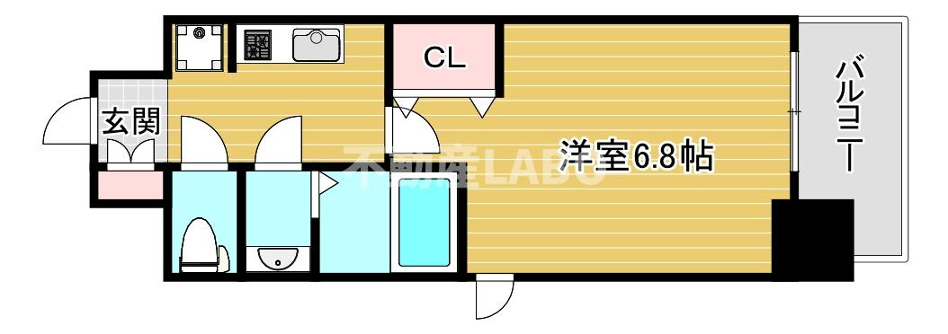 フォーリアライズ大正ノーブルの間取り