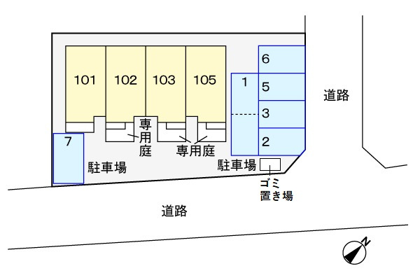 ハイム２１の区画図