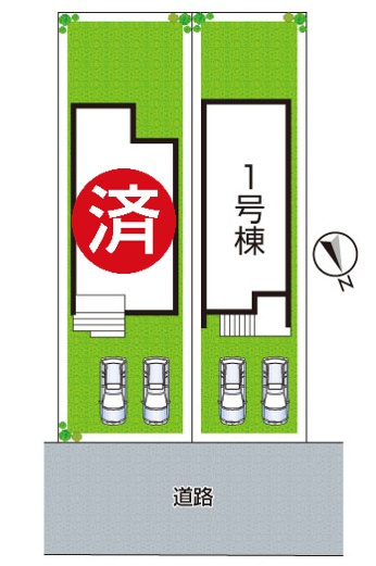 神戸市垂水区本多聞　第3期　新築一戸建ての区画図|全2区画